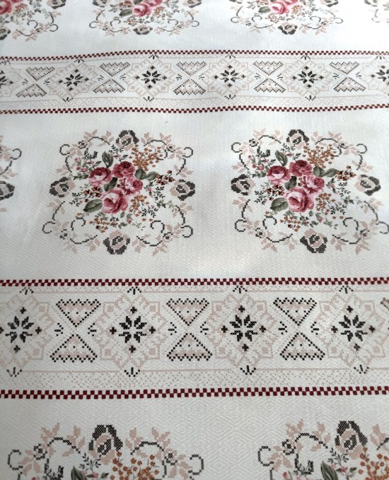 Alla Turca Tek Kişilik Kanaviçe Desenli Pike – Gül Kurusu | 160x240 cm | %100 Pamuk Alla Turca Tek Kişilik Kanaviçe Desenli Pike – Gül Kurusu | 160x240 cm | %100 Pamuk