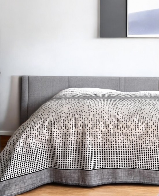 Alla Turca Çift Kişilik Modern Mozaik Desenli Pike – Gri | 200x240 cm | %100 Pamuk Alla Turca Çift Kişilik Modern Mozaik Desenli Pike – Gri | 200x240 cm | %100 Pamuk