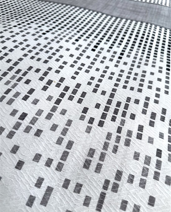 Alla Turca Çift Kişilik Modern Mozaik Desenli Pike – Gri | 200x240 cm | %100 Pamuk Alla Turca Çift Kişilik Modern Mozaik Desenli Pike – Gri | 200x240 cm | %100 Pamuk