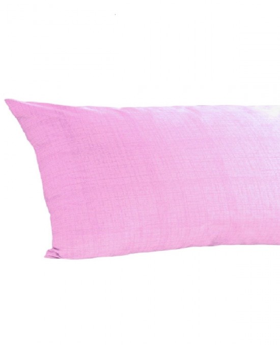 Ranforce Yan Yatış Yastık Kılıfı Toz Pembe-40 x 120