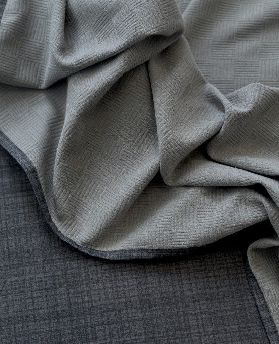 Alla Turca Tek Kişilik Doğal Pamuk Pike Gri