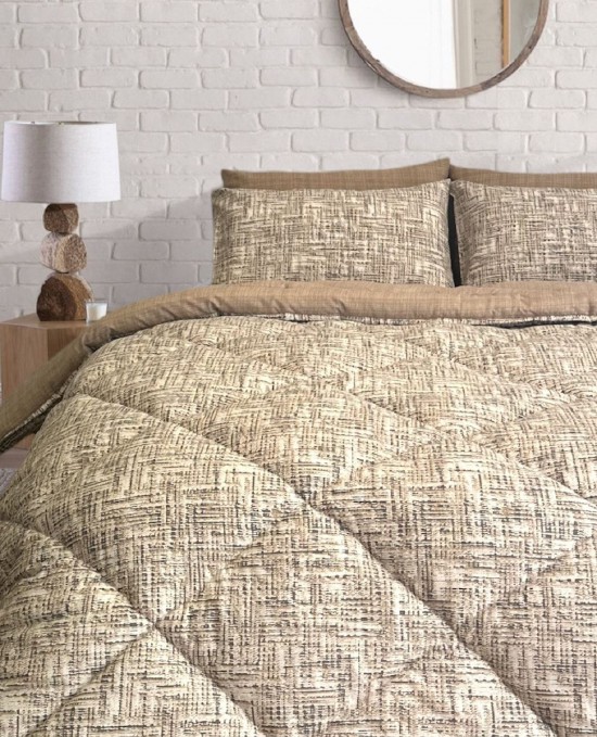 Lux Uyku Seti-tek Kişilik-lastikli Çarşaflı 2yastık Kılıflı-özel Çantada Active S.Kahve