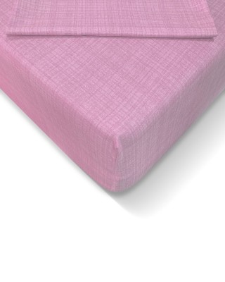 Ranforce 100x200 cm Lastikli Çarşaf Seti Pembe