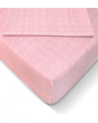Ranforce 160x200 cm Lastikli Çarşaf Seti Toz Pembe