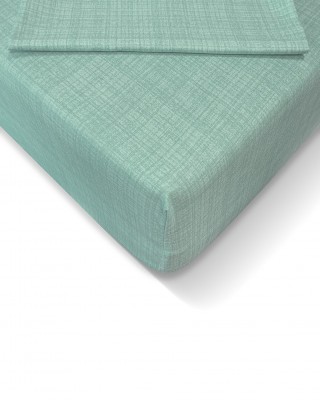 Ranforce 180x200 cm Lastikli Çarşaf Seti Mint